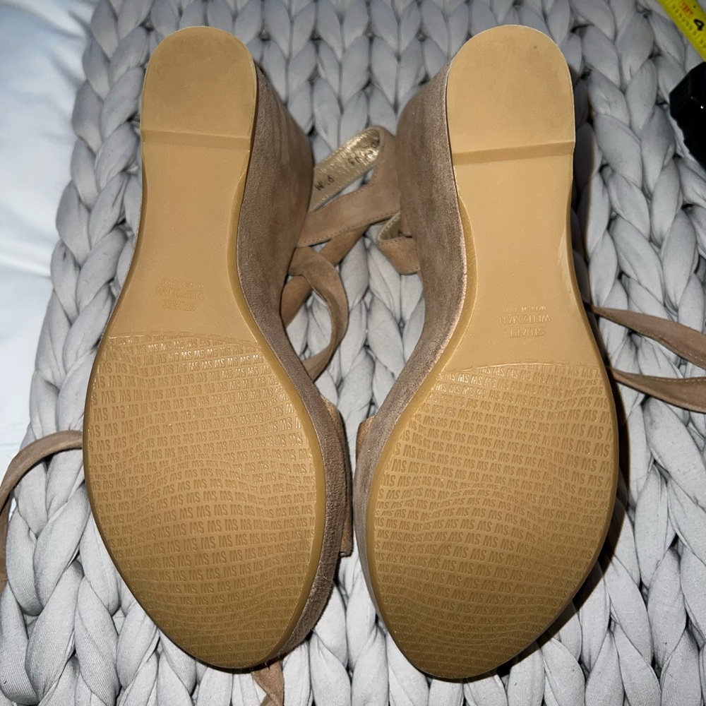 Stuart Weitzman BRAND NEW!! Tie up wedges - Picture 5 of 9